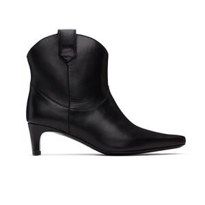 NWT STAUD Western Wally Leather Ankle Boot in Black size 6